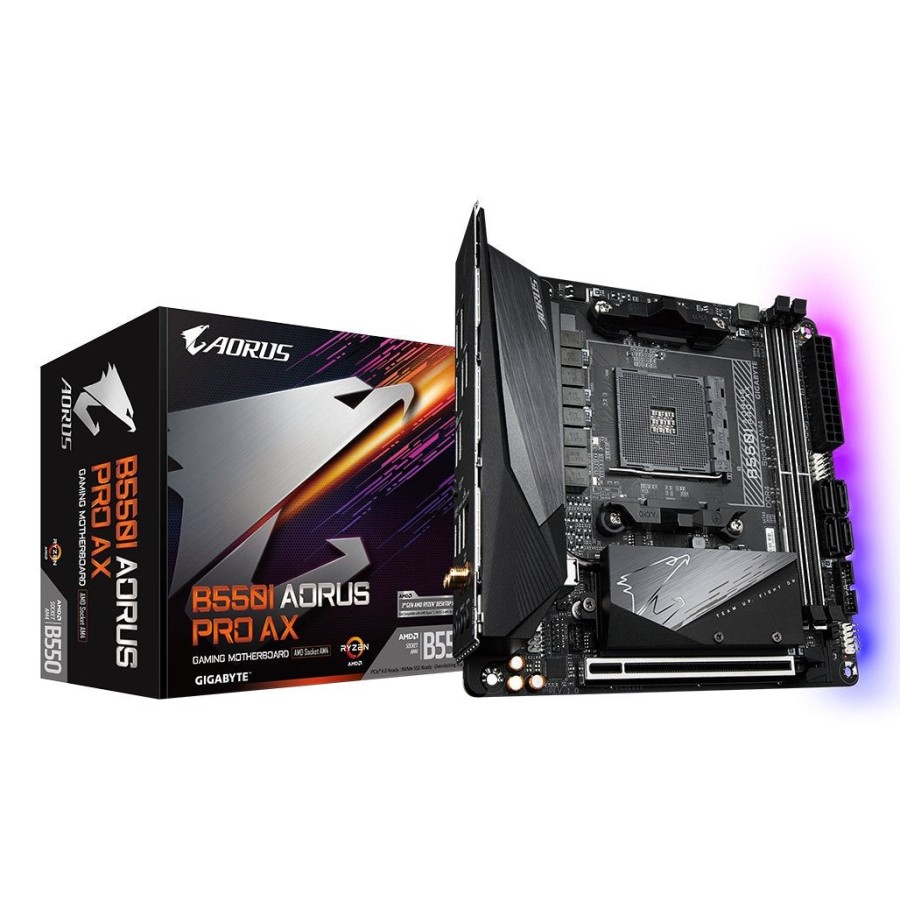 Placa base gigabyte b550i aorus pro ax am4 mitx 2xddr4