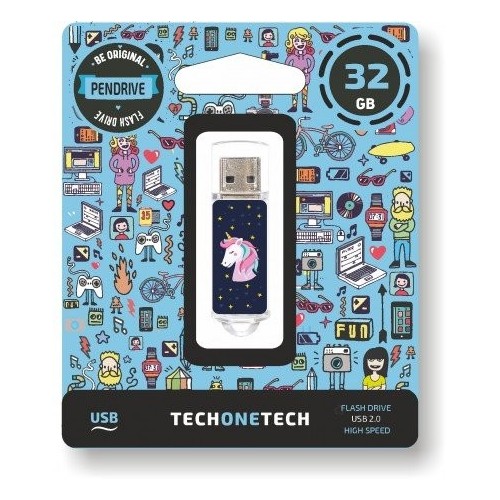 Pendrive 32gb tech one tech unicornio dream usb 2.0