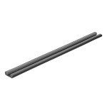 Burlete doble rollo puertas 95cm x 25mm gris tesa