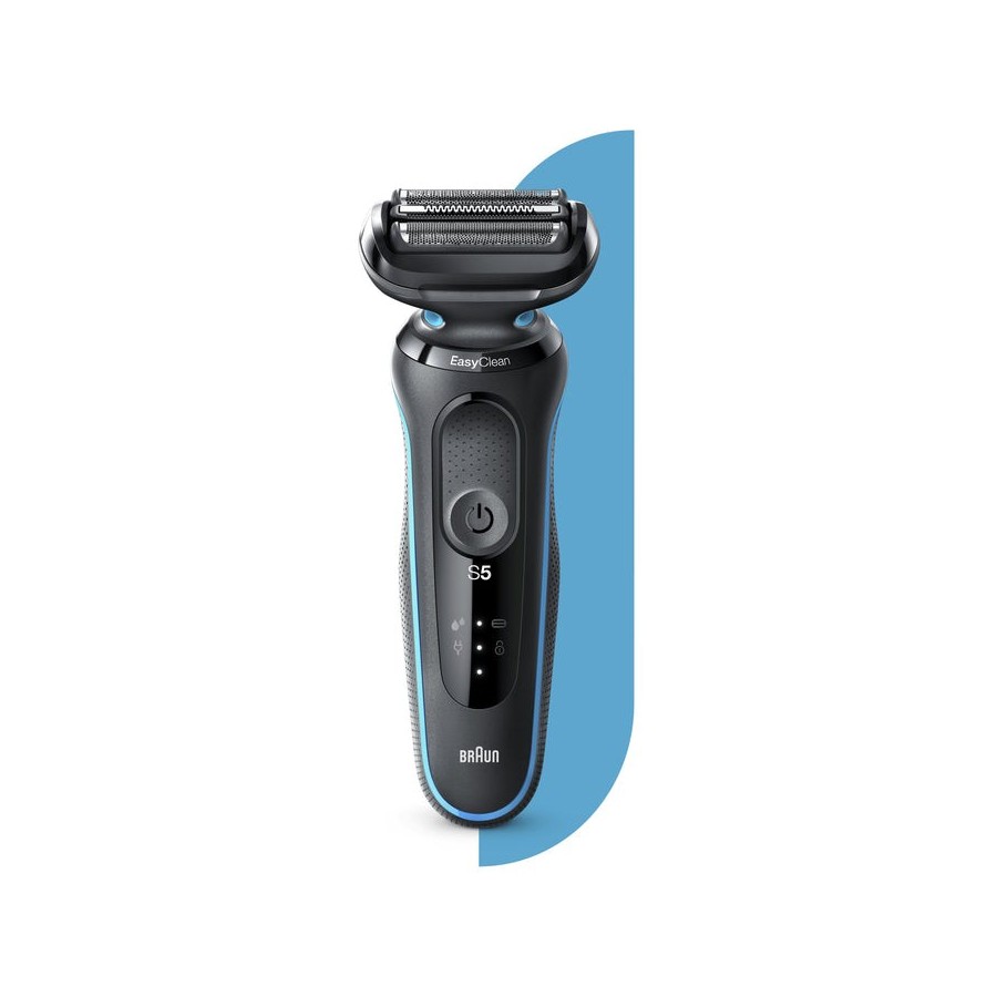 Afeitadora de láminas braun series 5 50-m1000s negro, azul