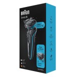 Afeitadora de láminas braun series 5 50-m1000s negro, azul