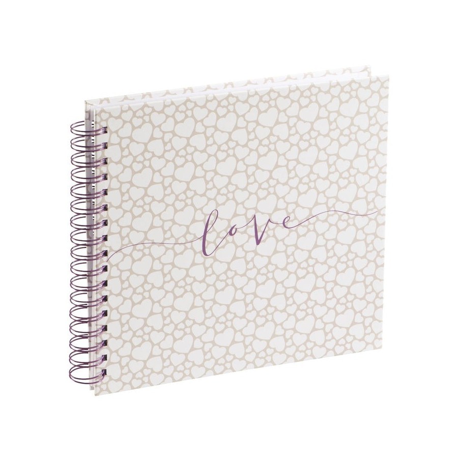 Album hama romance spiral-album 28x24 40 paginas blancas boda 3832