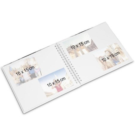 Album hama romance spiral-album 28x24 40 paginas blancas boda 3832