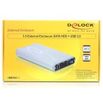 Delock 42478 caja para disco duro externo 3.5" gris