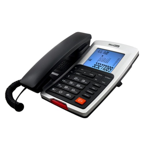 Teléfono  maxcom kxt709 analógico identificador de llamadas negro, blanco