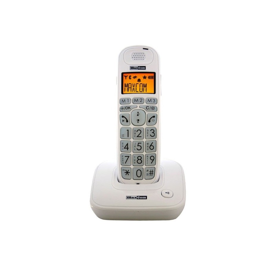 Teléfono inalámbrico maxcom mc6800 blanco