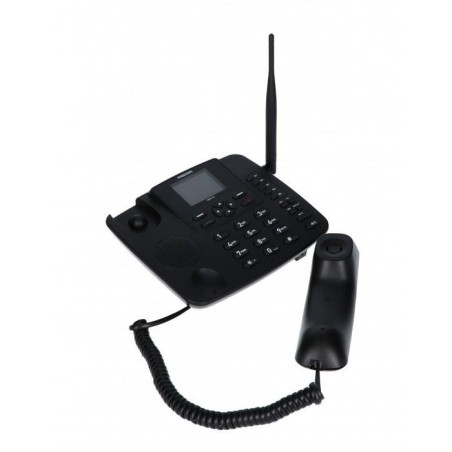 Telefono fijo maxcom fixed phone mm41d negro 4g sim pantalla id. llamadas 1000mah android