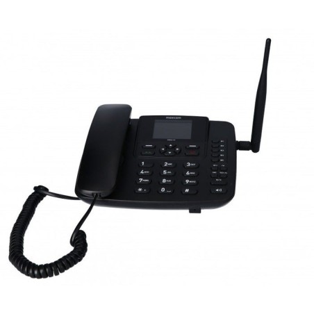 Telefono fijo maxcom fixed phone mm41d negro 4g sim pantalla id. llamadas 1000mah android