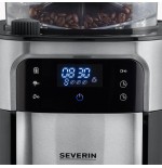 Cafetera  severin ka 4814 combinada molinillo integrado, 1000 w, negro, acero inoxidable