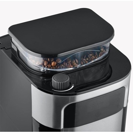 Cafetera  severin ka 4814 combinada molinillo integrado, 1000 w, negro, acero inoxidable
