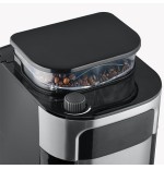 Cafetera  severin ka 4814 combinada molinillo integrado, 1000 w, negro, acero inoxidable
