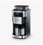 Cafetera  severin ka 4814 combinada molinillo integrado, 1000 w, negro, acero inoxidable