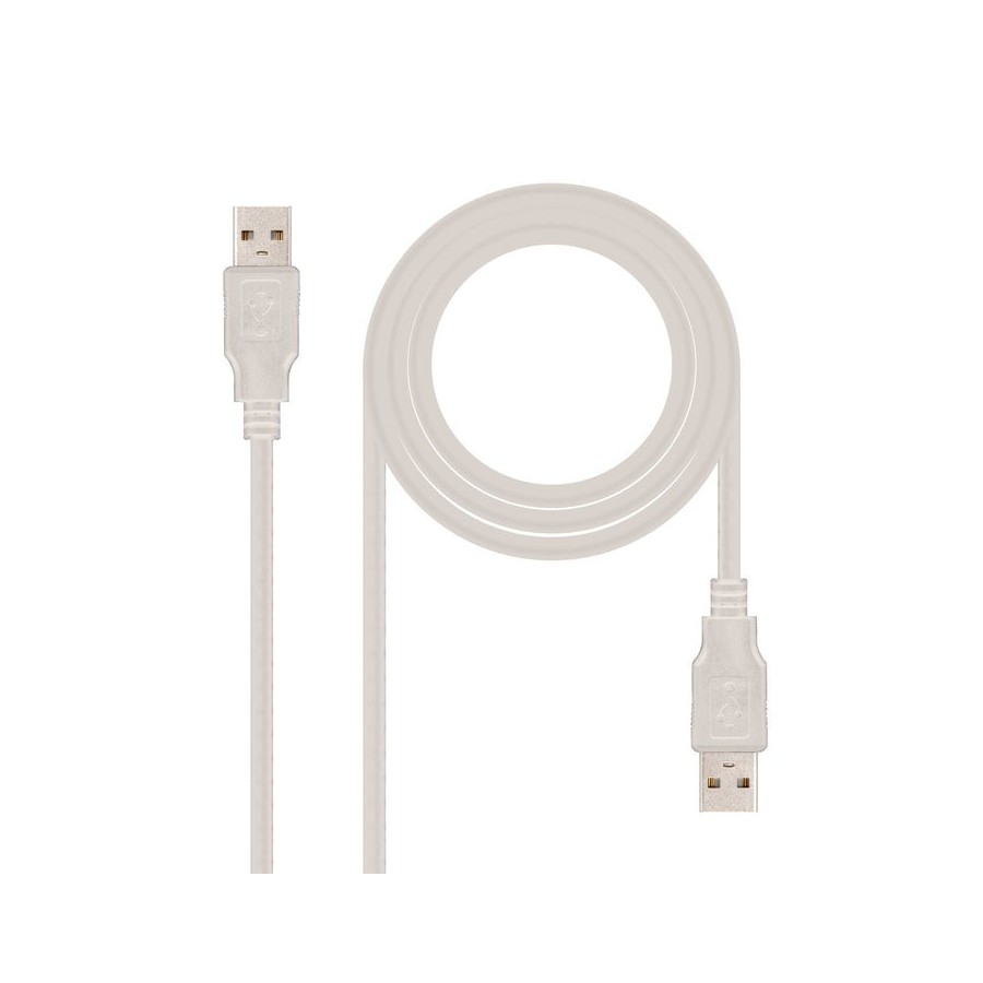 Nanocable cable usb-a 2.0 macho a usb-a macho 2m