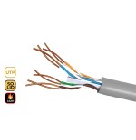 Bobina de cable rj45 utp phasak phr 6301 cat.6 305m gris