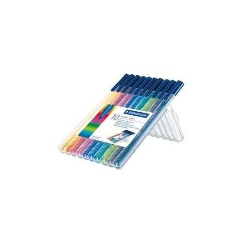 Staedtler rotulador punta de fibra triplus color estuche 10 unidades