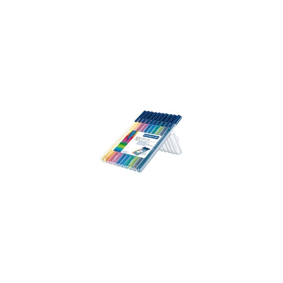 Staedtler rotulador punta de fibra triplus color estuche 10 unidades