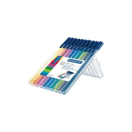 Staedtler rotulador punta de fibra triplus color estuche 10 unidades