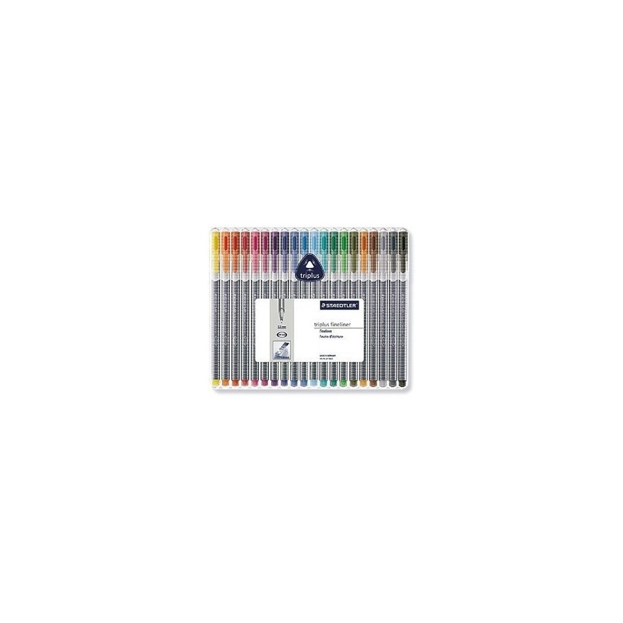 Staedtler rotulador punta de fibra triplus color estuche 20 unidades
