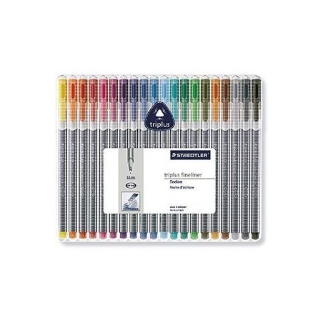 Staedtler rotulador punta de fibra triplus color estuche 20 unidades