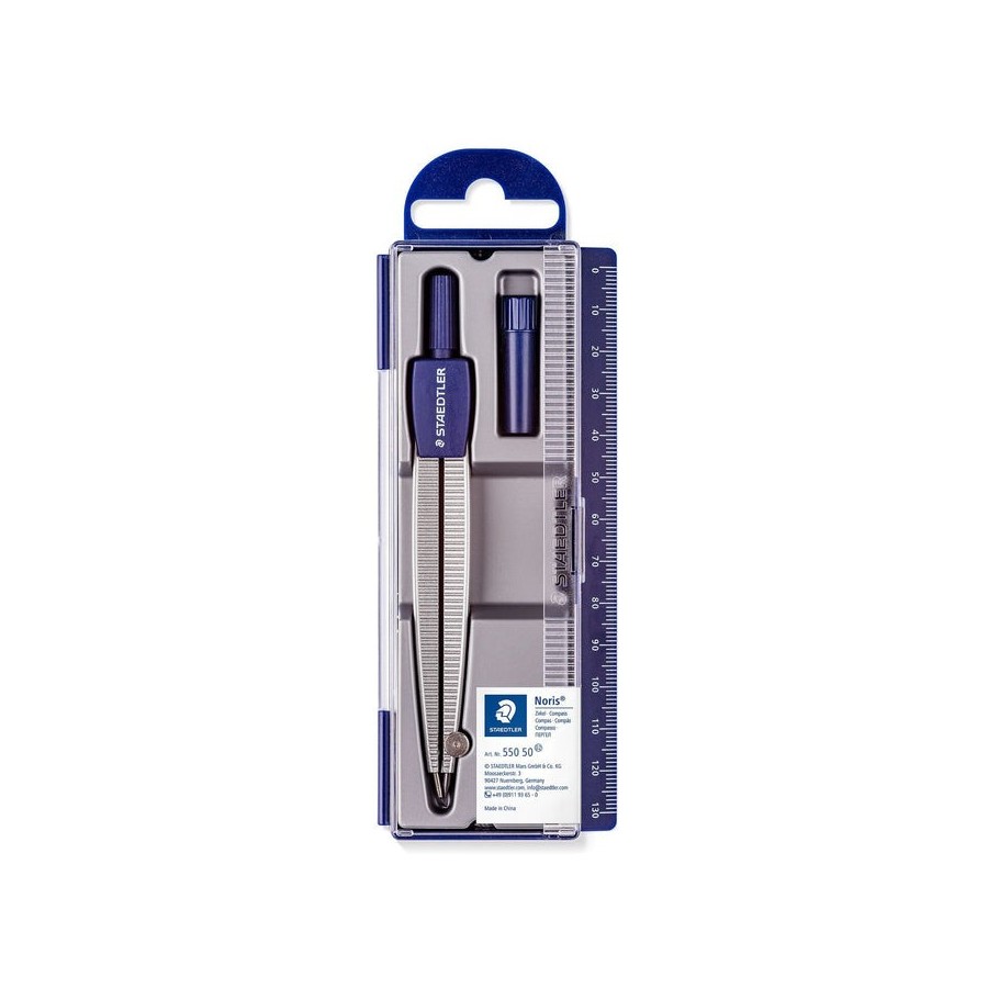 Staedtler compás escolar noris 550 con tubo de minas