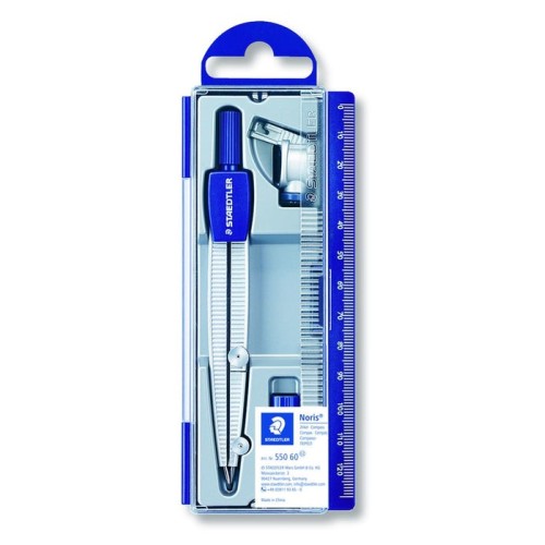 Compás escolar staedtler con inserción de plomo
