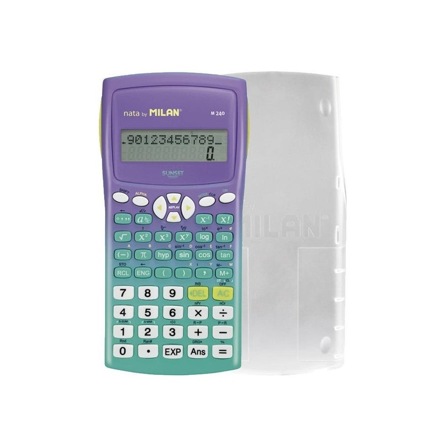 Milan calculadora científica m240 sunset blister verde turquesa