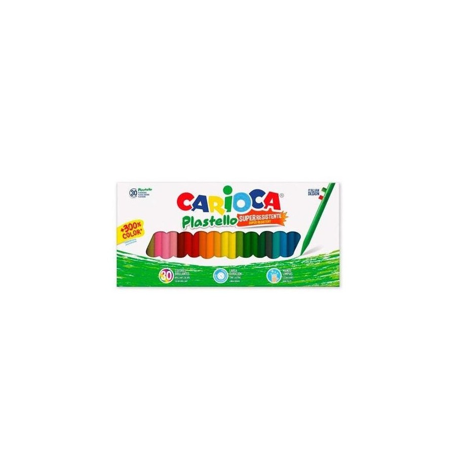 Carioca plasticeras resistentes plastello surtidos estuche -30u-