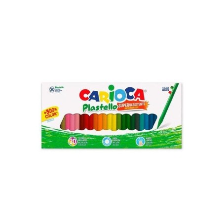 Carioca plasticeras resistentes plastello surtidos estuche -30u-