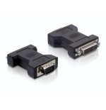 Delock 65017 adaptador de cable dvi-i vga 15-pin m negro