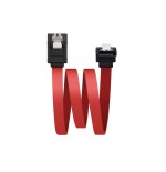 Nanocable cable datos sata acodado con anclajes 0.50m - rojo