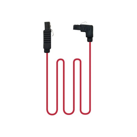 Nanocable cable datos sata acodado con anclajes 0.50m - rojo