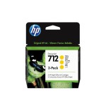 Hp 712 3-pack 29-ml yellow designjet ink