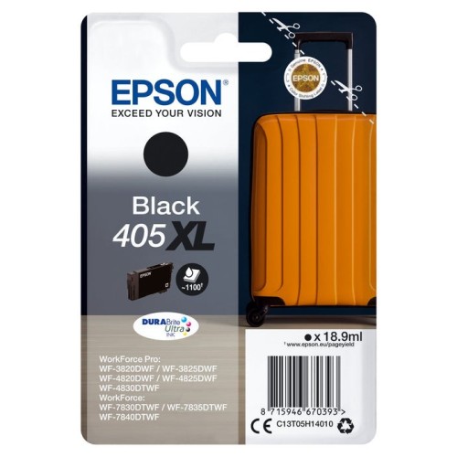 Epson singlepack black 405xl durabrite ultra ink