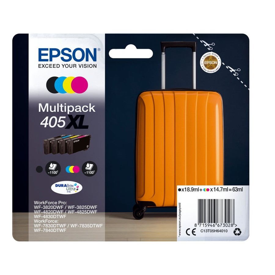 Epson multipack 4-colours 405xl durabrite ultra ink