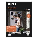 Papel fotográfico apli matt 12626 din a4 120g 100 hojas mate