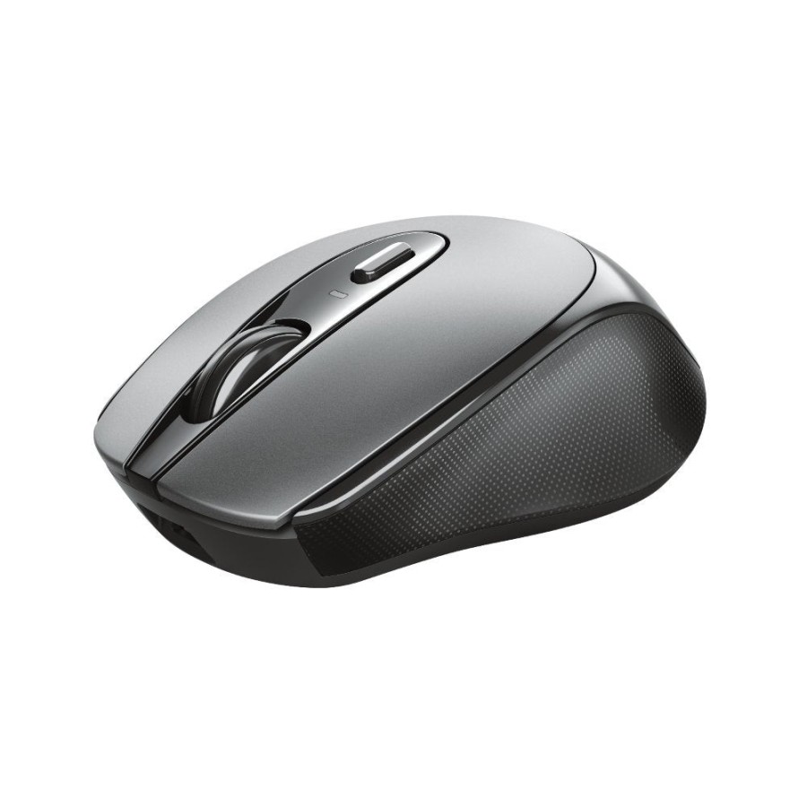 Ratón inalámbrico trust zaya 23809 black óptico rf 2.4ghz 1600dpi max 4 botones -bat.recargable puerto usb tipo-c