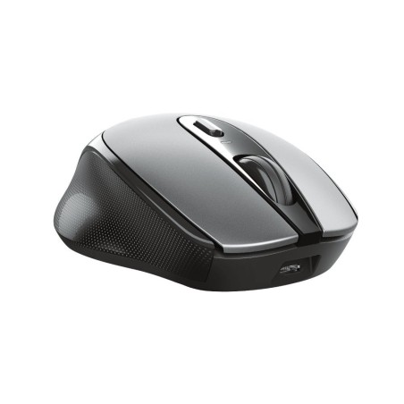Ratón inalámbrico trust zaya 23809 black óptico rf 2.4ghz 1600dpi max 4 botones -bat.recargable puerto usb tipo-c