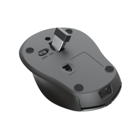 Ratón inalámbrico trust zaya 23809 black óptico rf 2.4ghz 1600dpi max 4 botones -bat.recargable puerto usb tipo-c