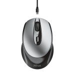 Ratón inalámbrico trust zaya 23809 black óptico rf 2.4ghz 1600dpi max 4 botones -bat.recargable puerto usb tipo-c