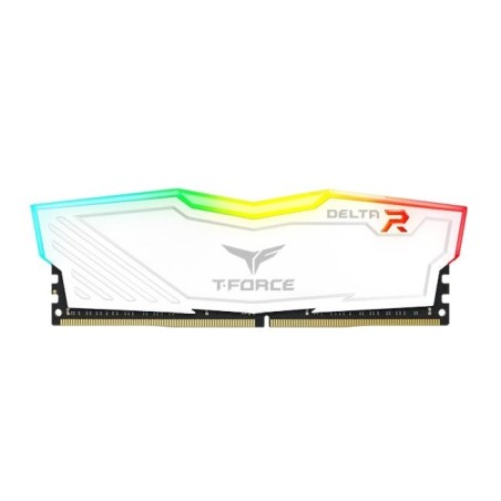Memoria ram teamgroup ddr4 16gb(2x8gb) pc3600 delta rgb tf4d416g3600hc18jdc01/cl18/white tf4d416g3600hc18jdc01