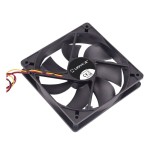 Unykach ventilador 12cm negro  incluye p4 con control de temperatura