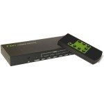 Techly hdmi switch 4k, uhd, 3d, 5 entradas hdmi, control remoto