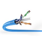 Cable cat.6a u/utp 500mhz dca drum sx azul 500m