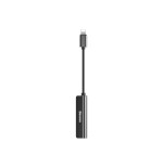 Baseus l52 adaptador lightning a mini jack 3.5mm + 2x lightning (black)