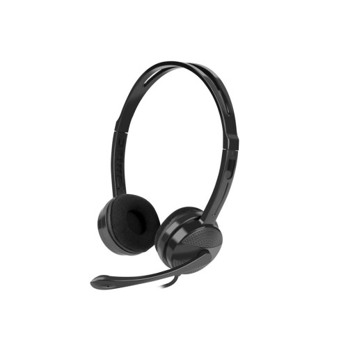 Auriculares natec canary go con microfono negro