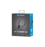 Auriculares natec canary go con microfono negro