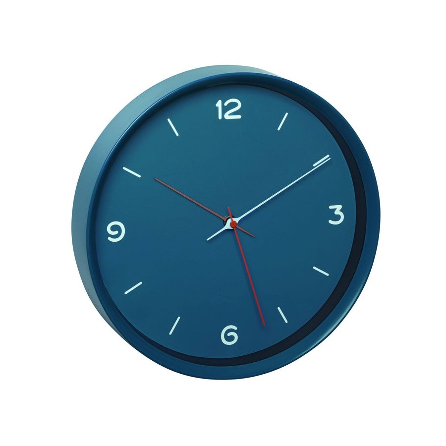 Tfa 60.3056.06 reloj de pared analogico azul petroleo