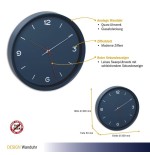 Tfa 60.3056.06 reloj de pared analogico azul petroleo