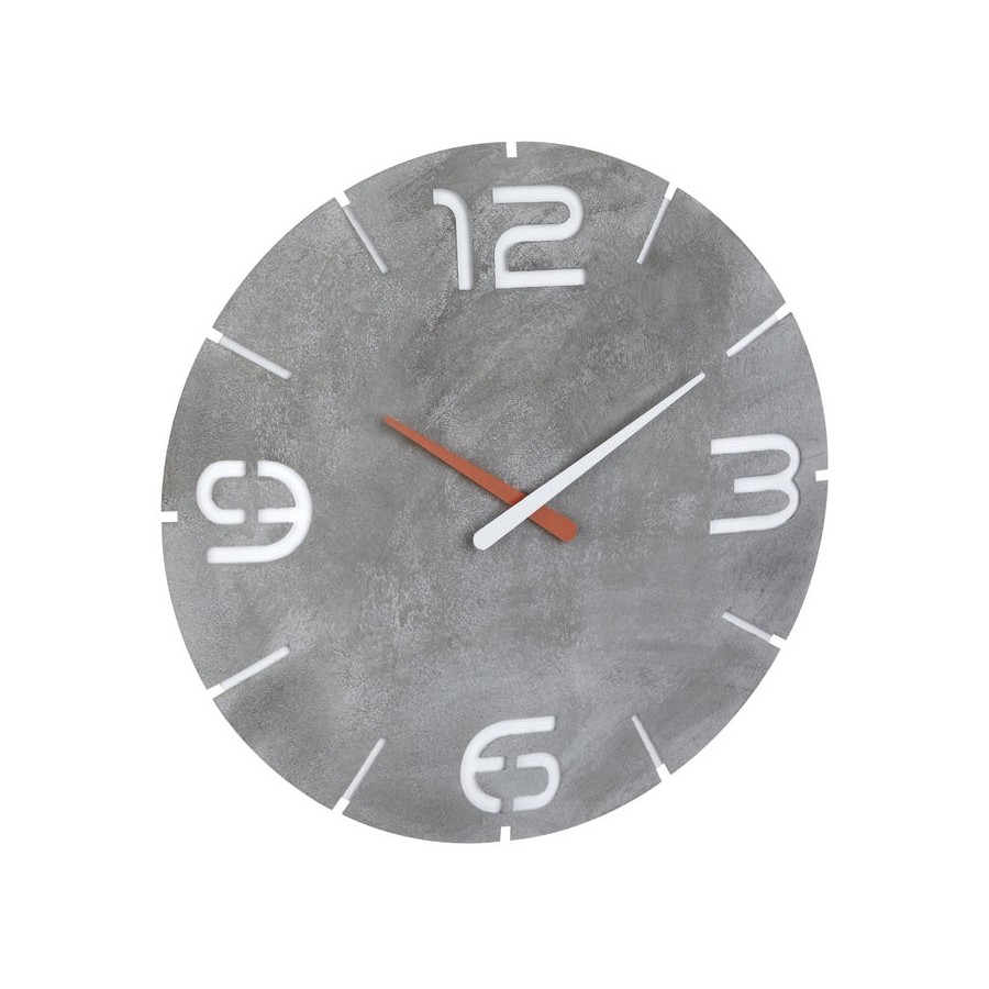 Tfa-dostmann 60.3536.15 reloj de pared alrededor gris, blanco