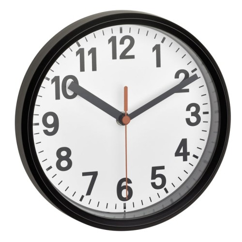 Tfa 60.3538.01 reloj de pared radio analogico negro